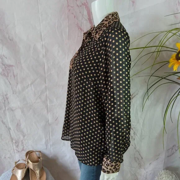Vintage leopard print blouse - Picture 4 of 8